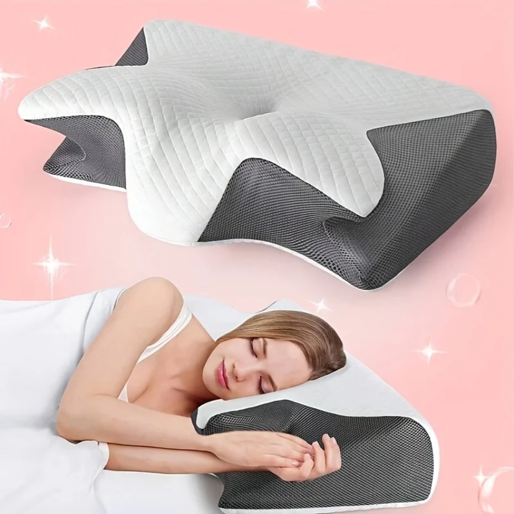 Memory Foam Orthopedic Pillow Neck Pain - 1pc Memory Foam Cervical Pillow, 2