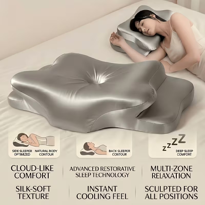 Memory Foam Orthopedic Pillow Neck Pain - Cervical Pillow for Neck Pain Relief