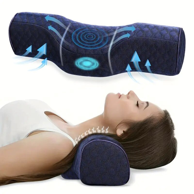 Memory Foam Orthopedic Pillow Neck Pain - Orthopedic Neck Support Pillow, Ergonomic Cervical