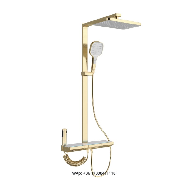 High Pressure Shower Head Handheld - Hand-held rain shower head with filter,