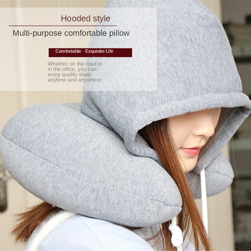 U-shaped Hooded Travel Home Pi - Anti Snore Contour Pillow review and price