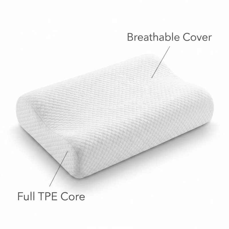 Breathable TPE Pectin Pillow E - Anti Snore Contour Pillow review and price