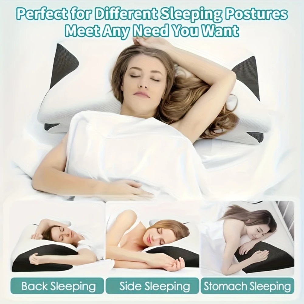 1pc Memory Foam Cervical Pillo - Memory Foam Orthopedic Pillow Neck Pain review and price