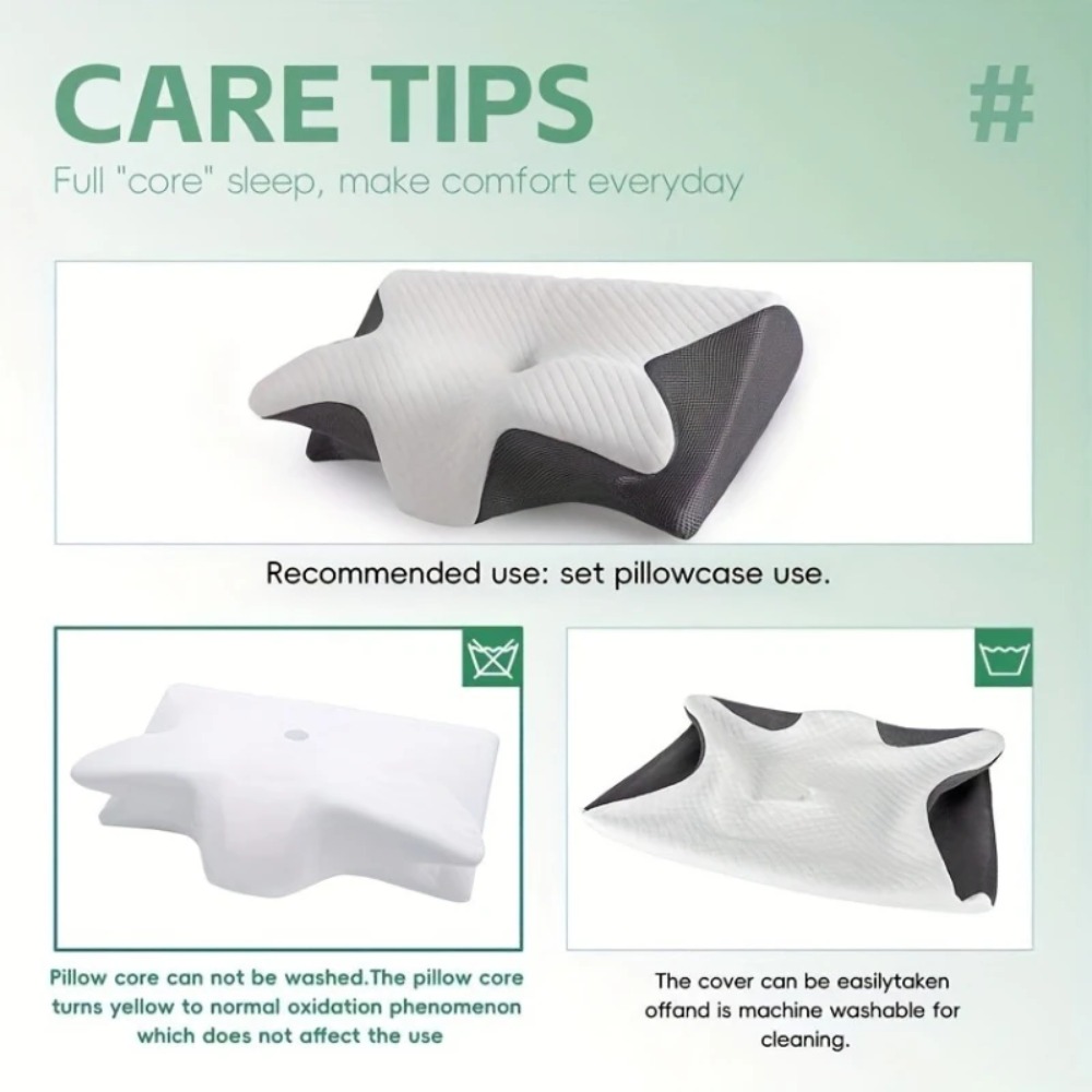1pc Memory Foam Cervical Pillo - Memory Foam Orthopedic Pillow Neck Pain review and price