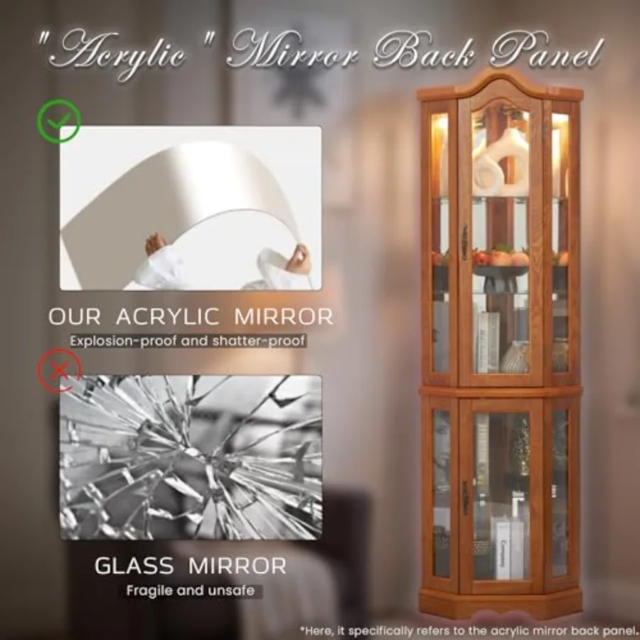 Corner curio cabinet for bar a - Lighting review and price