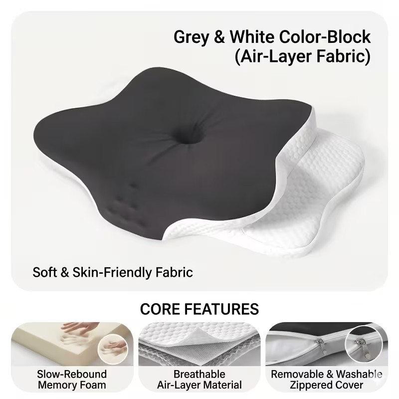 Cervical Pillow for Neck Pain  - Memory Foam Orthopedic Pillow Neck Pain review and price