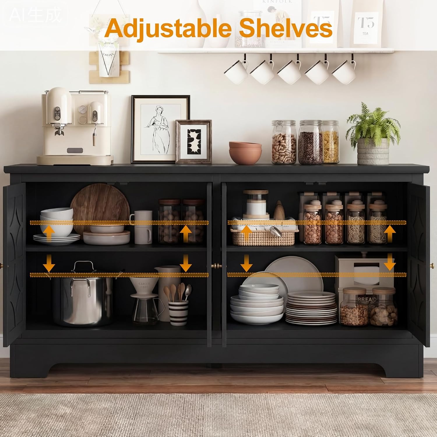 Sideboard Buffet Cabinet with  - Kitchen review and price