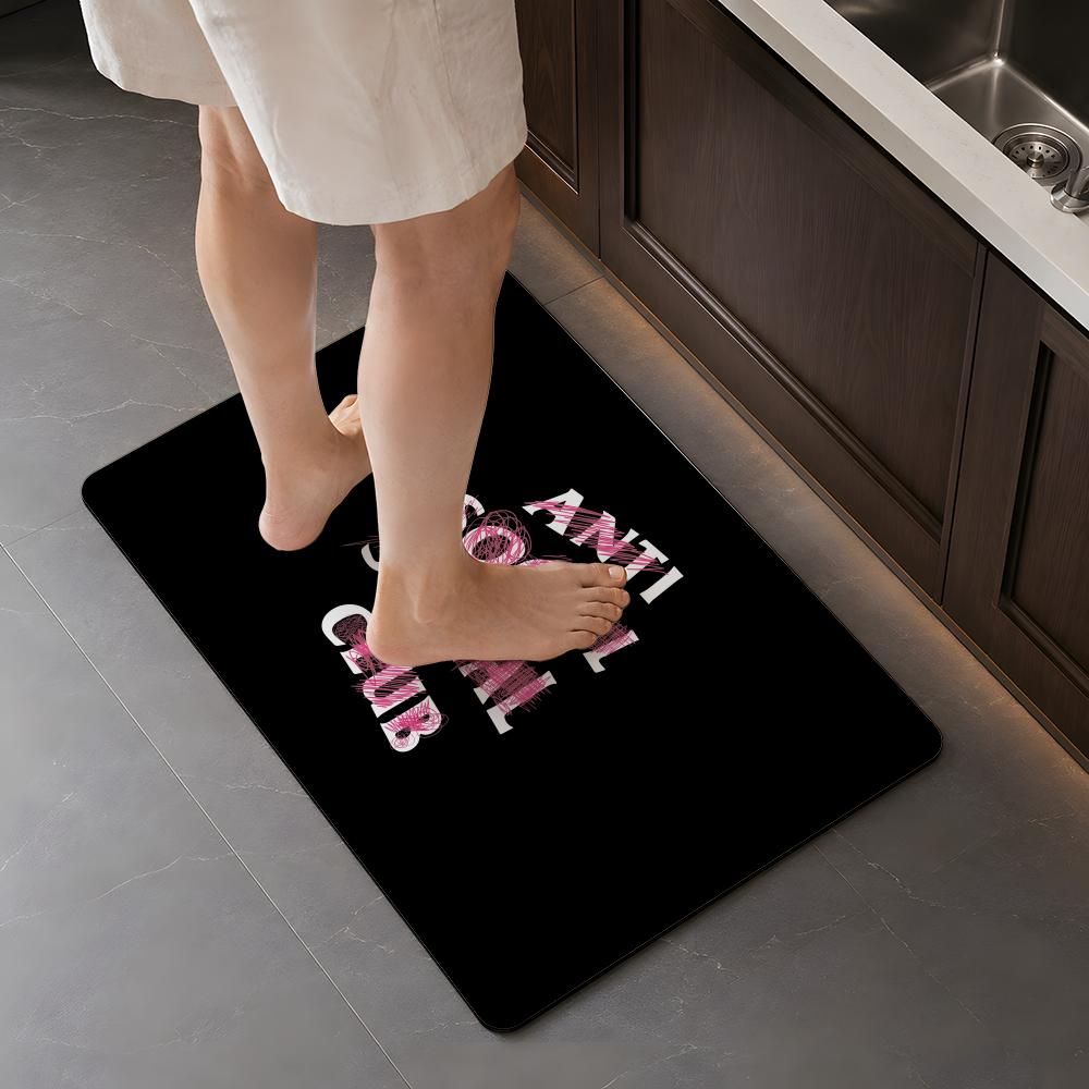 Fashion A ANTI SOCIAL SOCIAL C - Quick Dry Diatomite Bath Mat review and price