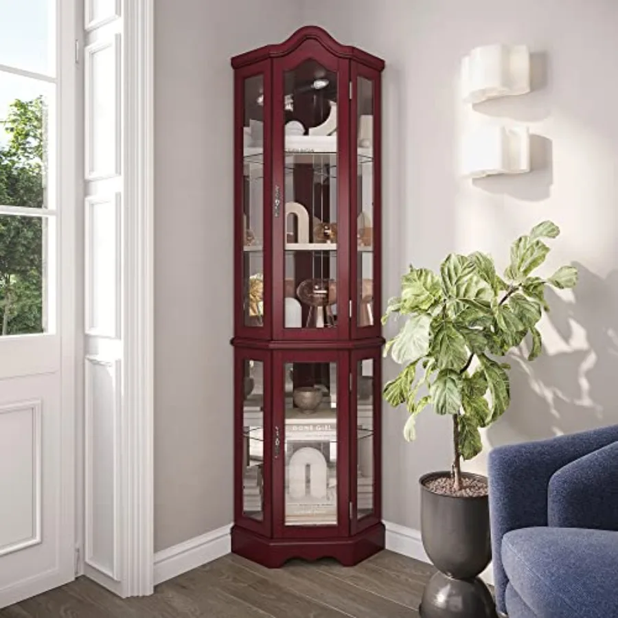 Lighted Corner Display Curved  - Storage & Organization review and price
