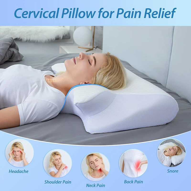 Butterfly Memory Foam Cervical - Memory Foam Orthopedic Pillow Neck Pain review and price