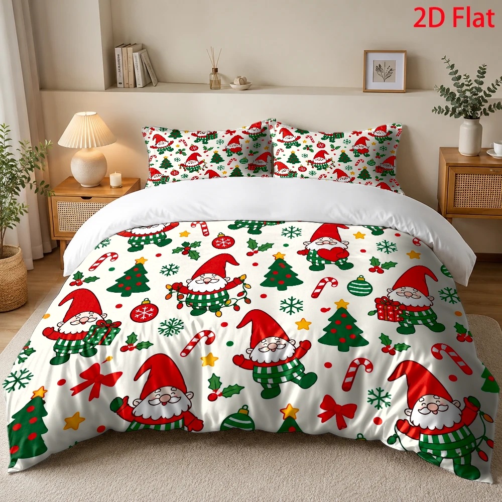 Christmas Gnome Christmas Tree - Duvet Cover Sets With Zipper review and price