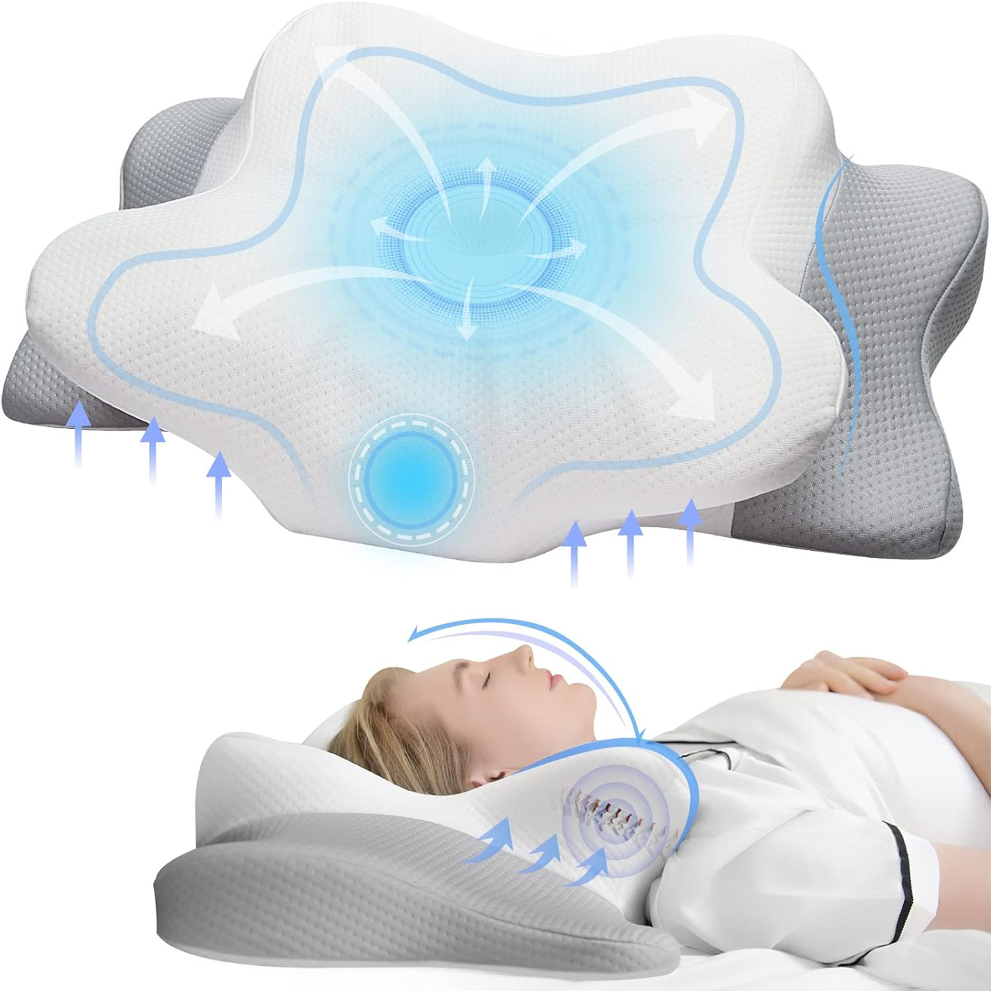 Odorless Orthopedic Pillow For - Memory Foam Orthopedic Pillow Neck Pain review and price
