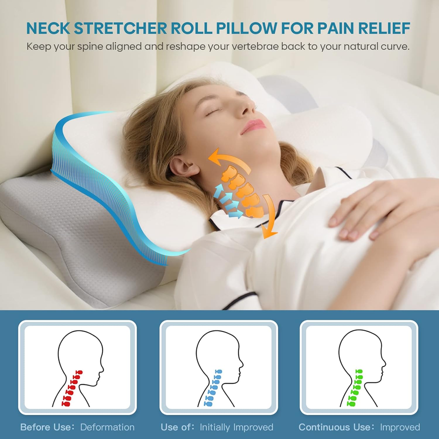 Odorless Orthopedic Pillow For - Memory Foam Orthopedic Pillow Neck Pain review and price