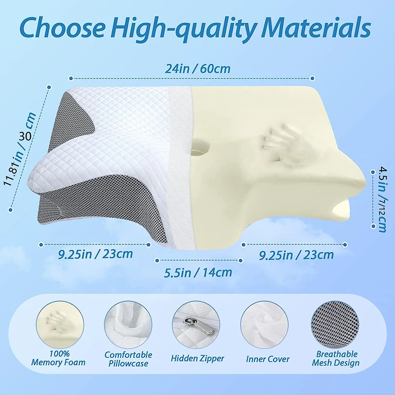 Orthopedic Contour Neck Pillow - Anti Snore Contour Pillow review and price