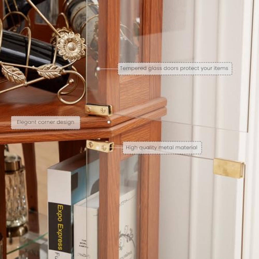 Corner curio cabinet for livin - Storage & Organization review and price