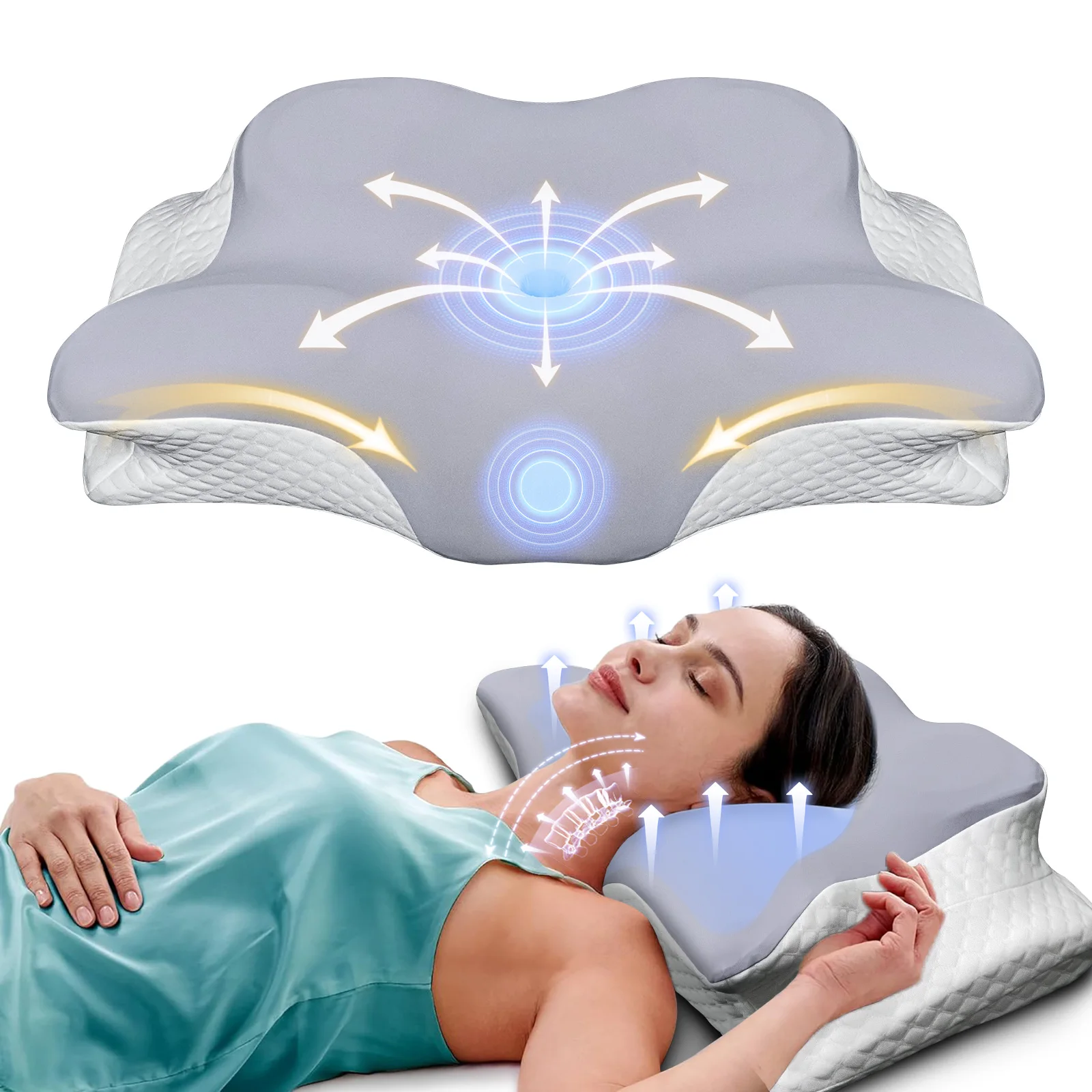 Memory Foam Pillows Butterfly  - Memory Foam Orthopedic Pillow Neck Pain review and price