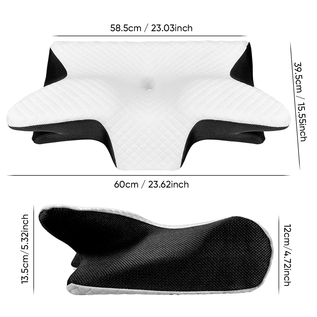 1pc Memory Foam Cervical Pillo - Memory Foam Orthopedic Pillow Neck Pain review and price