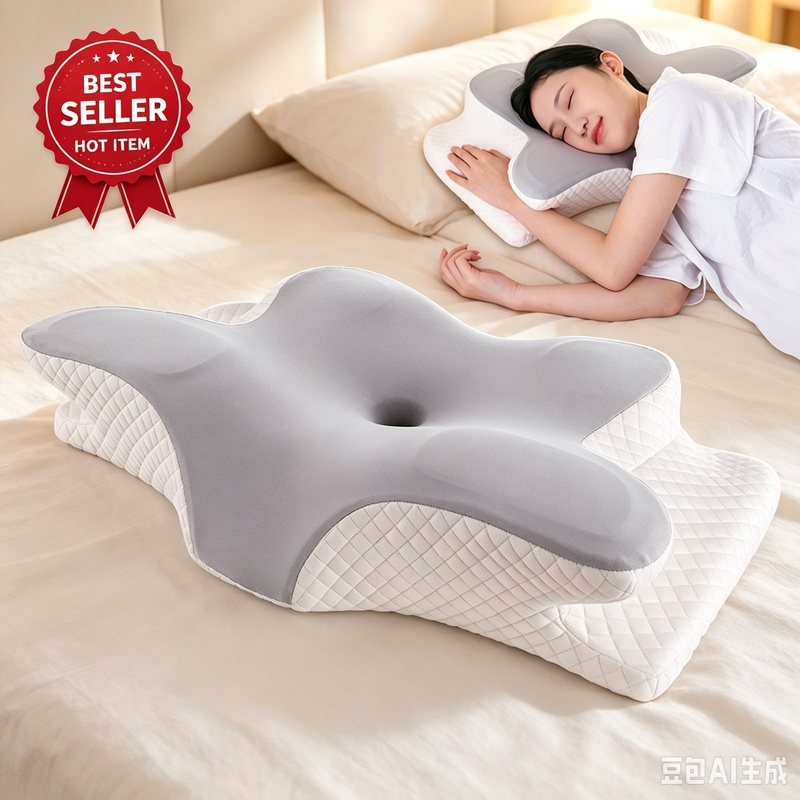Summer Cooling Butterfly Memor - Memory Foam Orthopedic Pillow Neck Pain review and price