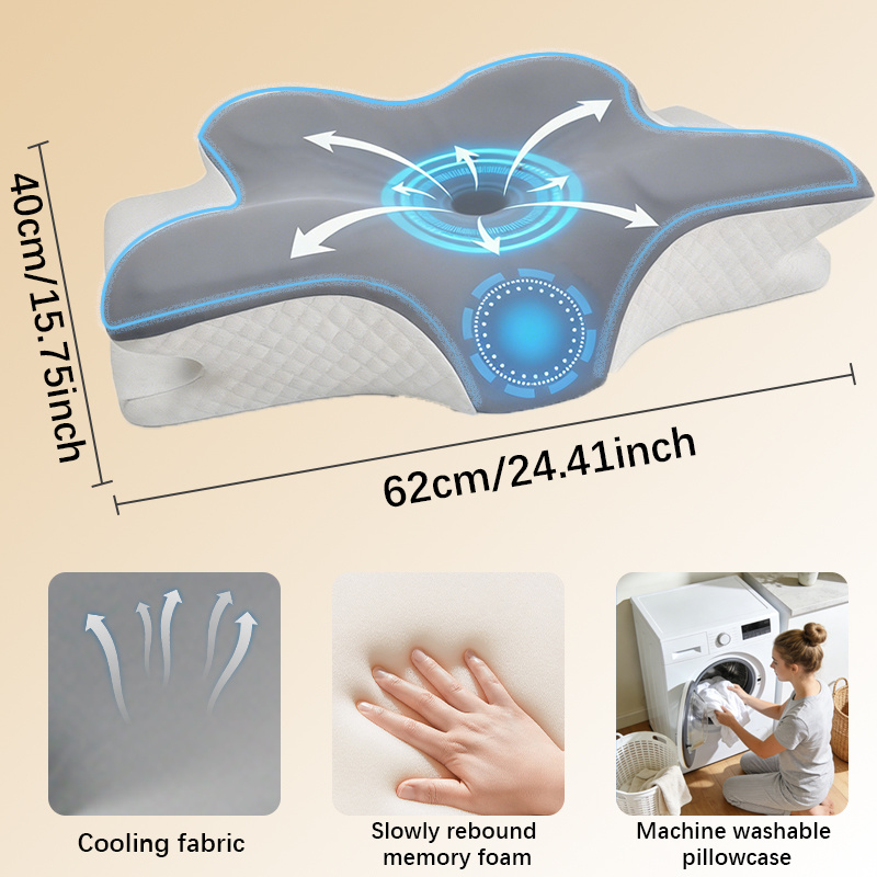 Memory Foam Pillow Cervical Pi - Memory Foam Orthopedic Pillow Neck Pain review and price